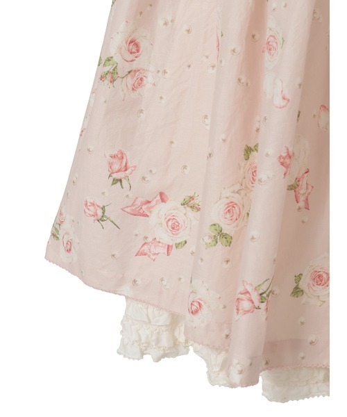 ロングスカート　ピンクハウス PINK HOUSE（ピンクハウス） ロング スカート Rose Pearlプリント