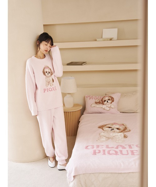 gelato pique Sleep ベッド 寝具 「Sleep」リボンDOGモチーフ