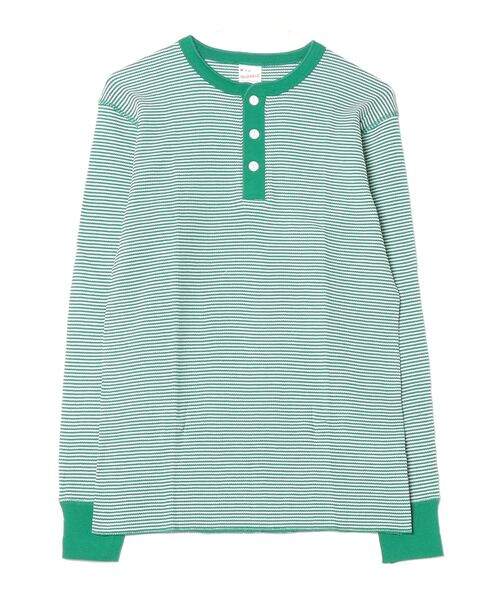Healthknit（ヘルスニット） ヘンリーネック tシャツ