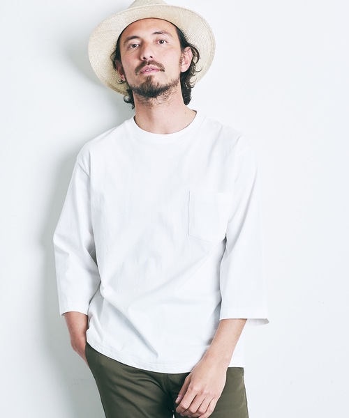 tシャツ Tシャツ HEAVY COTTON C/N 4/5 SL TEE:ヘビーコットン クルーネック 8分袖 TEEシャツ 22SS