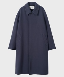 美品＊CITY 高級素材スーパー100S バルマカーンコート スーパー100S ウールオーバーステンカラーコート/ バルマカーン