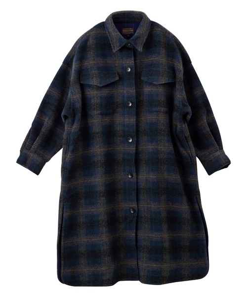 極美品 PENDLETON シャツワンピース 長袖 ロング レディース PENDLETON（ペンドルトン） シャツワンピース CPOロングシャツ