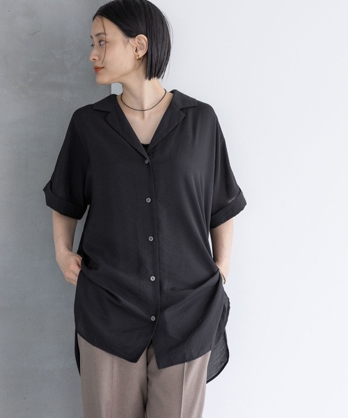 ブラウス シャツ シアービッグシャツ レディース tiptop ブラウス シャツ 「ZOZO限定アイテム」シアーBIGシャツ