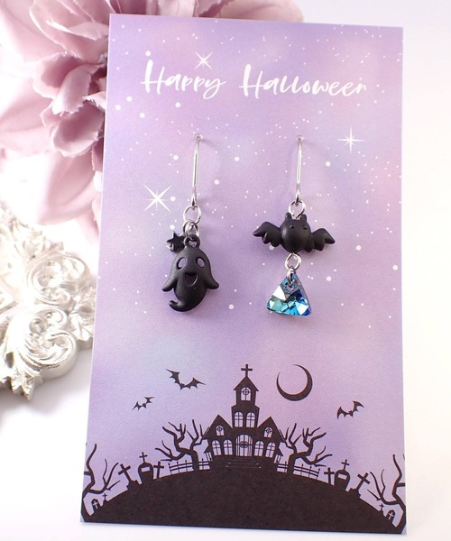 CERCA ピアス HaRu*/ハロウィンピアス／サージカルステンレス