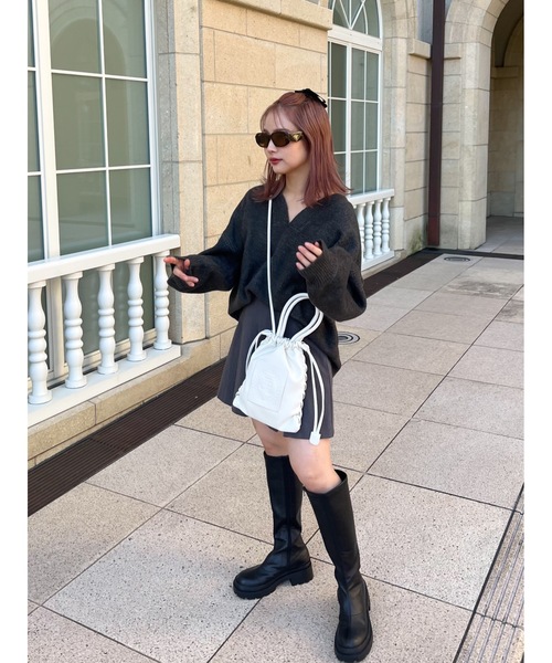jumelle ブーツ 「美脚見え」emblem long boots レディース