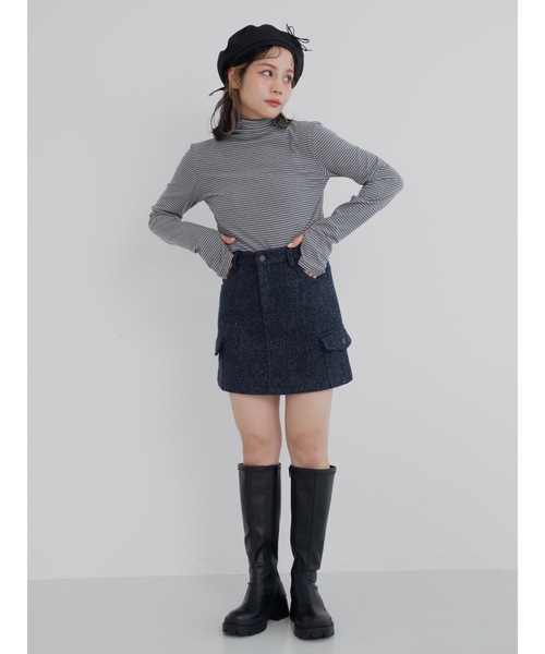 jumelle ブーツ 「美脚見え」emblem long boots レディース