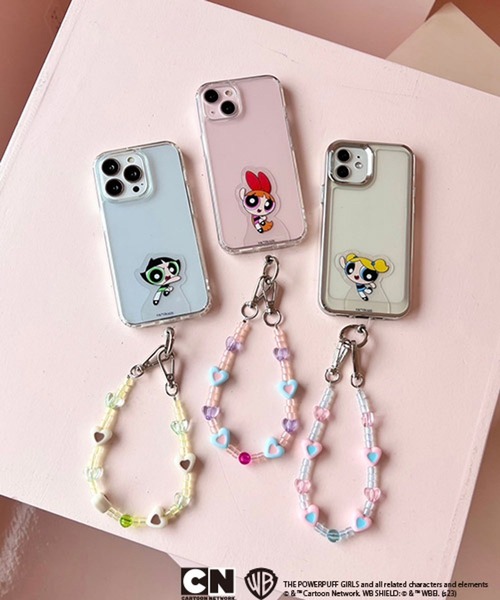 スマホアクセサリー telepod ankoROCK an meets zakka フルーツ＆パールチェーンスマホ