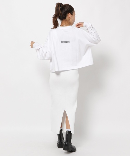 tシャツ 「HEREIAM」ロゴロングスリーブ レディース HEREIAM tシャツ 「HEREIAM」ロゴロングスリーブ レディース