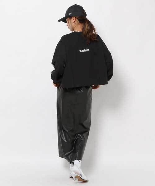 tシャツ 「HEREIAM」ロゴロングスリーブ レディース HEREIAM tシャツ 「HEREIAM」ロゴロングスリーブ レディース
