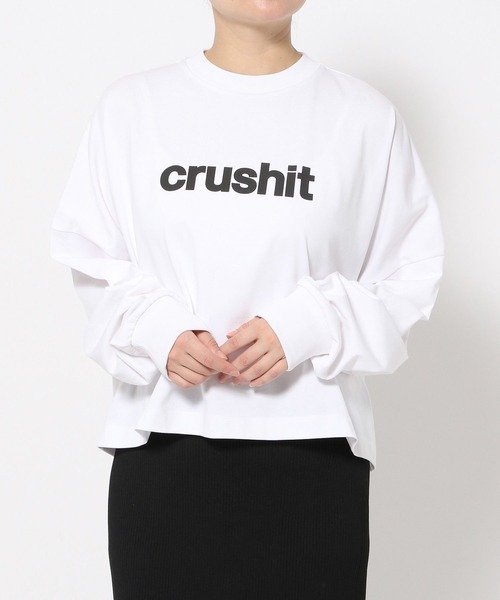 tシャツ 「HEREIAM」ロゴロングスリーブ レディース HEREIAM tシャツ 「HEREIAM」ロゴロングスリーブ レディース