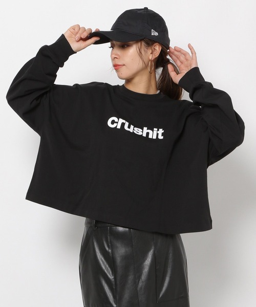 HEREIAM tシャツ 「HEREIAM」ロゴロングスリーブ レディース