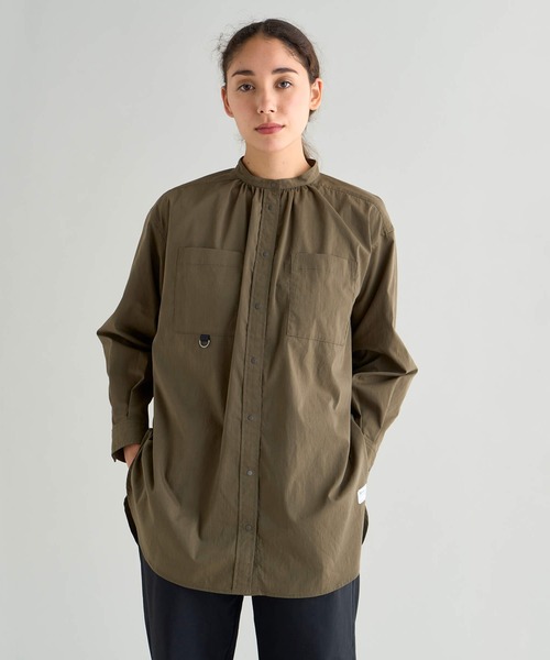 NANGA シャツ ブラウス HINOC RIPSTOP CAMP SHIRT W レディース メンズ 