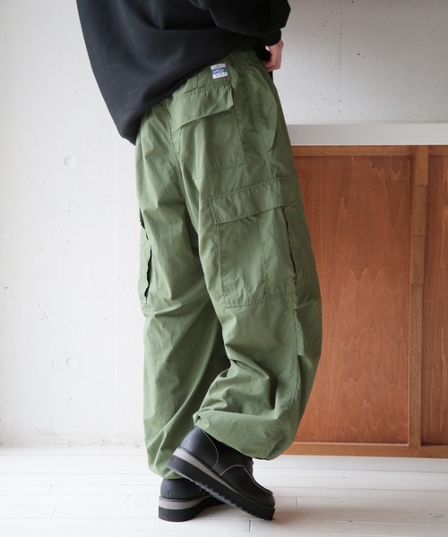 ARMY TWILL アーミーツイル リネンコットンイージーカーゴパンツ L