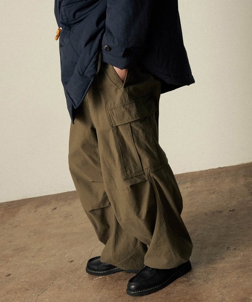 ARMY TWILL アーミーツイル ダック ミリタリー カーゴパンツ カーキ ARMY TWILL アーミーツイル ダック ミリタリー カーゴパンツ