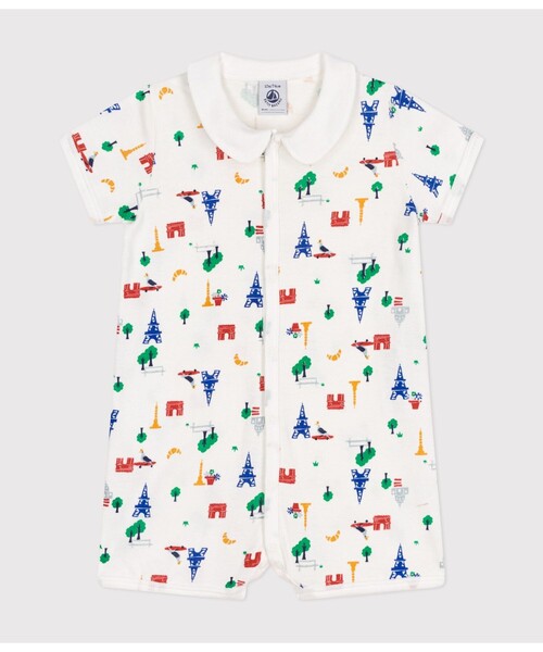 PETIT BATEAU（プチバトー） ベビー服 ロンパース プリントショート