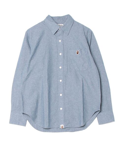 シャツ ONE POINT CHAMBRAY SHIRT メンズの画像