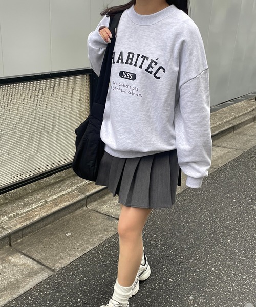 トレーナー スウェット Charitecロゴスウェット レディース RiLi トレーナー スウェット Charitecロゴスウェット「RL