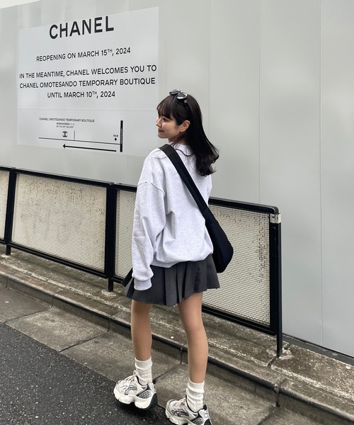 RiLi トレーナー スウェット Charitecロゴスウェット「RL
