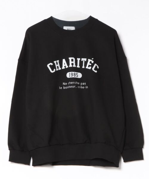 トレーナー スウェット Charitecロゴスウェット レディース RiLi トレーナー スウェット Charitecロゴスウェット「RL