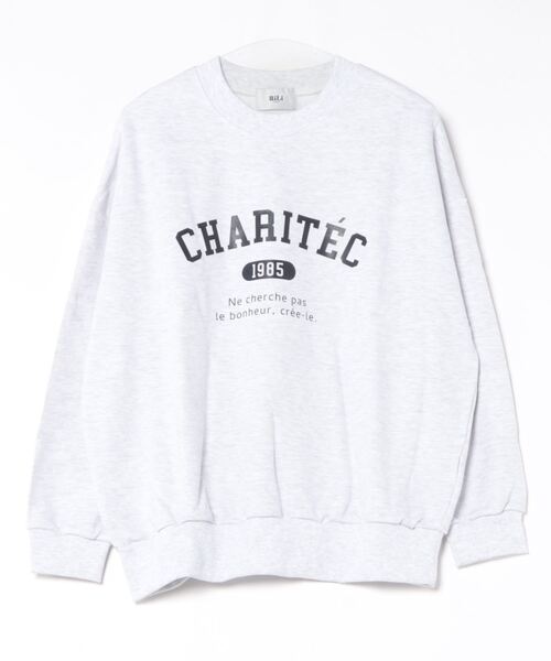 トレーナー スウェット Charitecロゴスウェット レディース RiLi トレーナー スウェット Charitecロゴスウェット「RL