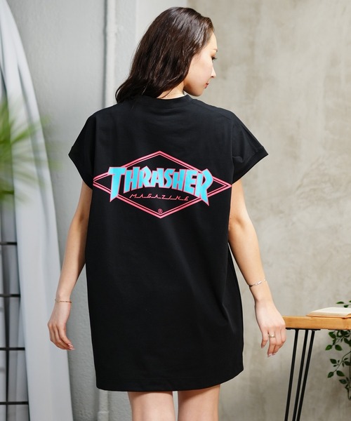 タンクトップ ノースリーブ 「ムラサキスポーツ限定」THRASHER/スラッシャー 水陸両用  UVケア タンクトップ TC-001 レディース メン | THRASHER | 10