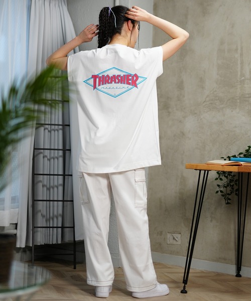 タンクトップ ノースリーブ 「ムラサキスポーツ限定」THRASHER/スラッシャー 水陸両用  UVケア タンクトップ TC-001 レディース メン | THRASHER | 08