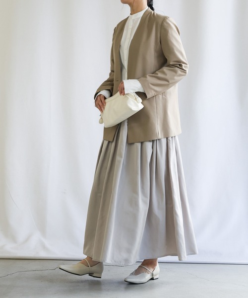 美品 CEaRET シーレット ウエストタックブラウス 白 2 シーレット select MOCA（セレクトモカ） ブラウス シャツ ウエストタックブラウス