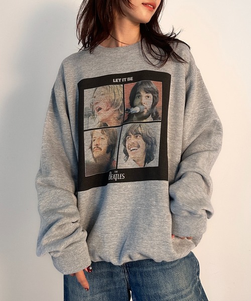 トレーナー スウェット 「vieux by MAISON BREEZE」vintage print sweatshirt THE BEATLES LE vieux by MAISON BREEZE トレーナー スウェット 「vieux BREEZE