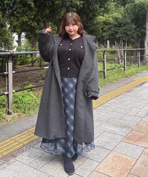 Louiosy（ルオシー） コート アウター 「大きいサイズ」チャーム付き