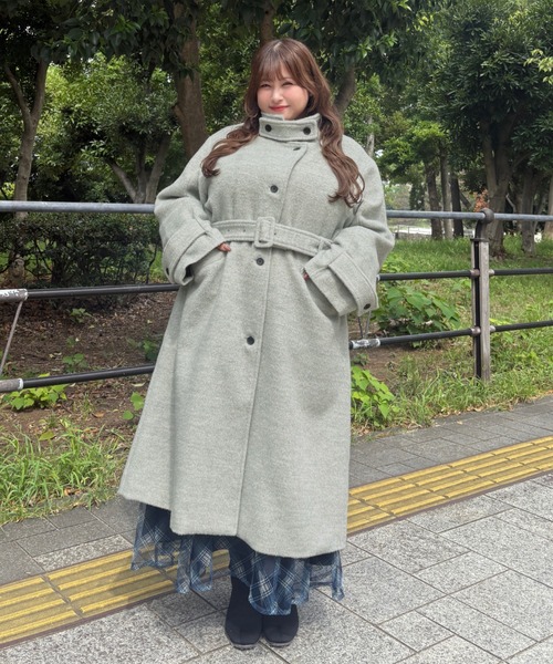 Louiosy（ルオシー） コート アウター 「大きいサイズ」チャーム付き