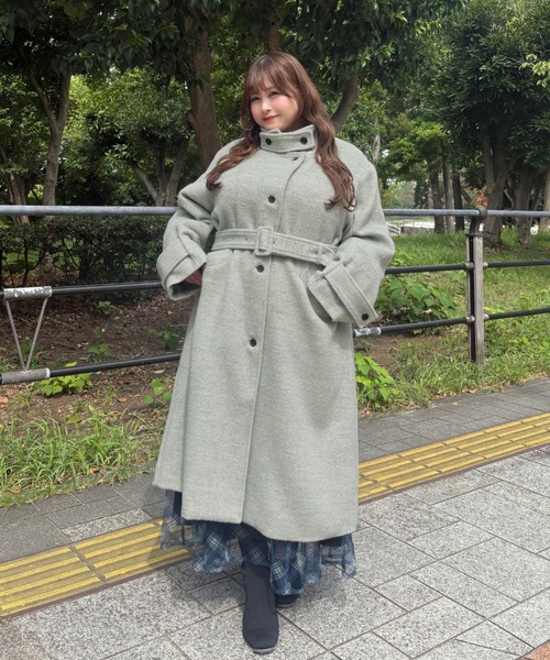 Louiosy（ルオシー） コート アウター 「大きいサイズ」チャーム付き