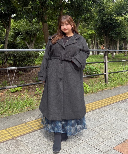 Louiosy（ルオシー） コート アウター 「大きいサイズ」チャーム付き
