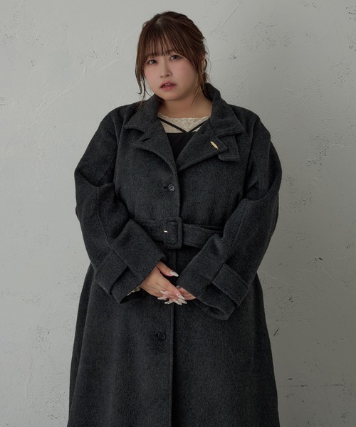 Louiosy（ルオシー） コート アウター 「大きいサイズ」チャーム付き 