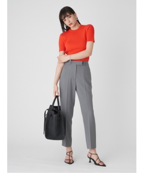 「Mila Owen」 半袖ニット ONE SIZE ブラック レディース Mila Owen 「Mila Owen」 半袖ニット 1 ブラック レディース