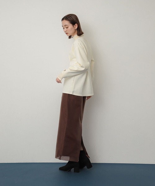 SENSE OF PLACE by URBAN RESEARCH スカート オーガンジーレイヤード