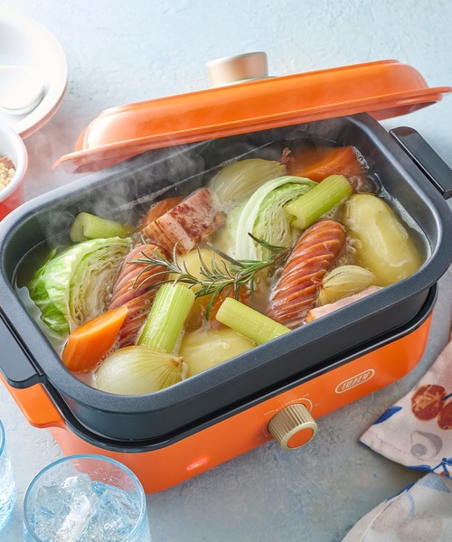 セパレート ホットプレート 1200W 焼肉 鍋 たこ焼き タコパ 鍋パ BBQ