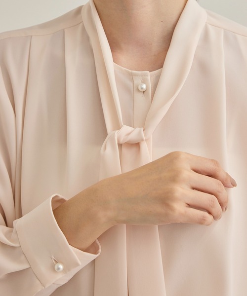 ROPE'（ロペ） ブラウス シャツ 「洗える」ボウタイブラウス「春服