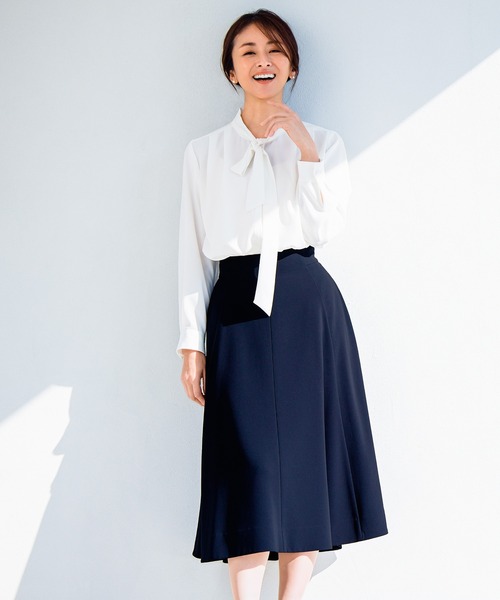 ROPE'（ロペ） ブラウス シャツ 「洗える」ボウタイブラウス「春服