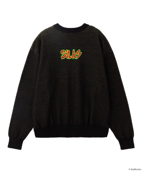 SILAS セーター ニット SILAS×BAD BRAINS DOUBLE JACQUARD SWEATER