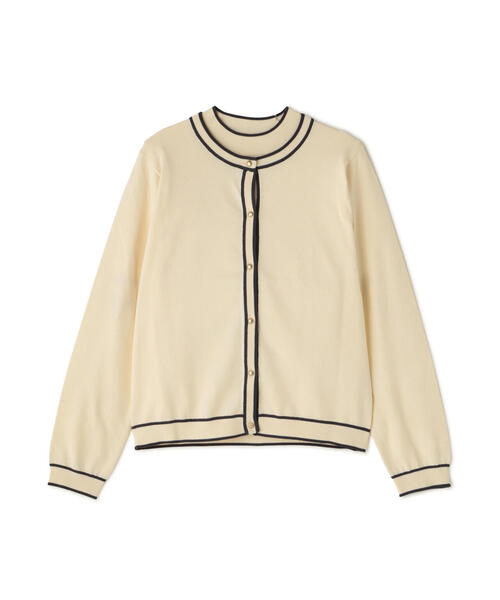N.Natural Beauty Basic アンサンブル バイカラーカーディガン