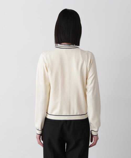バイカラーカーディガンセット N.Natural Beauty Basic アンサンブル バイカラーカーディガン