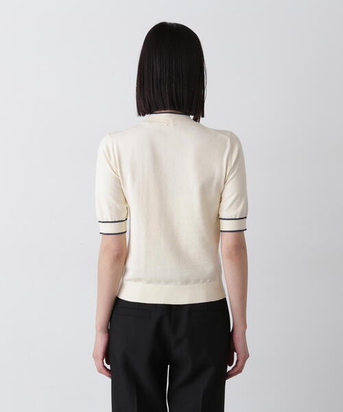N.Natural Beauty Basic アンサンブル バイカラーカーディガン