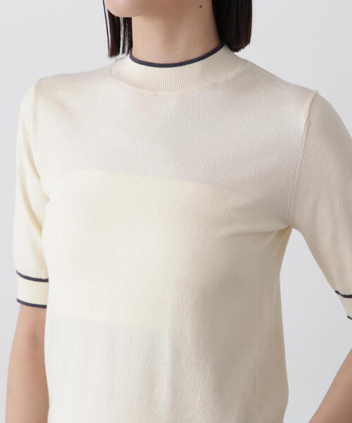 N.Natural Beauty Basic アンサンブル バイカラーカーディガン