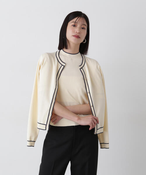 新品同様°*☆N.NATURAL BEAUTY BASIC N.Natural Beauty Basic アンサンブル バイカラーカーディガン