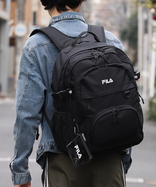 フィラ イーストボーイ スクールバッグ リュック バックパック クリアポーチ付 FILA デイバック リュック 「FILA/フィラ」クリアポーチ付き