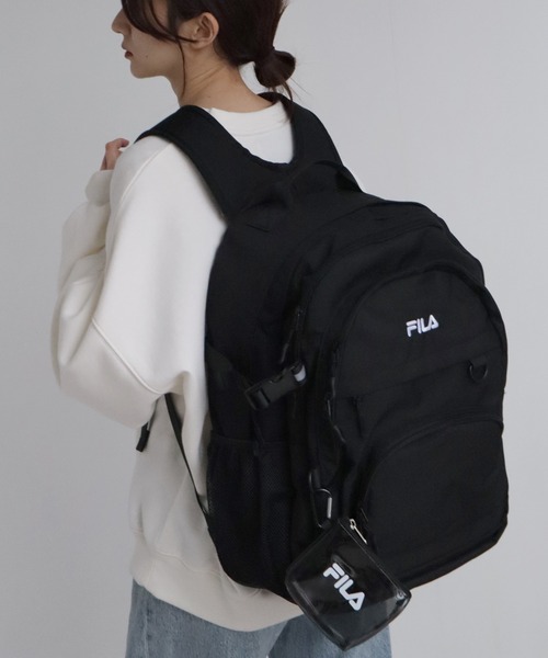 FILA デイバック リュック 「FILA/フィラ」クリアポーチ付き