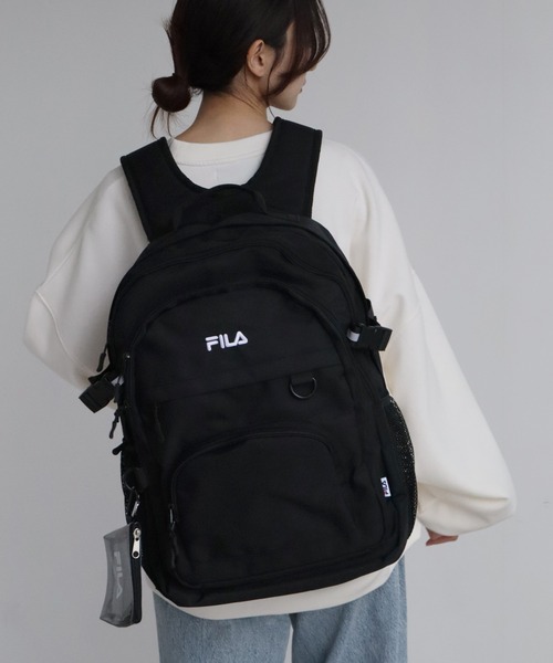 FILA デイバック リュック 「FILA/フィラ」クリアポーチ付き
