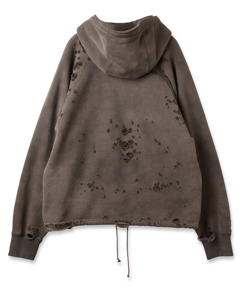 JieDa（ジエダ） パーカー DAMAGE PULLOVER HOODIE メンズ レディース 