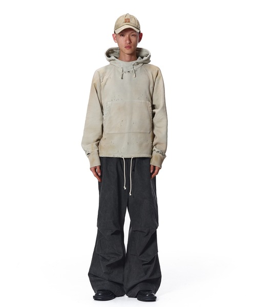 JieDa（ジエダ） パーカー DAMAGE PULLOVER HOODIE メンズ レディース