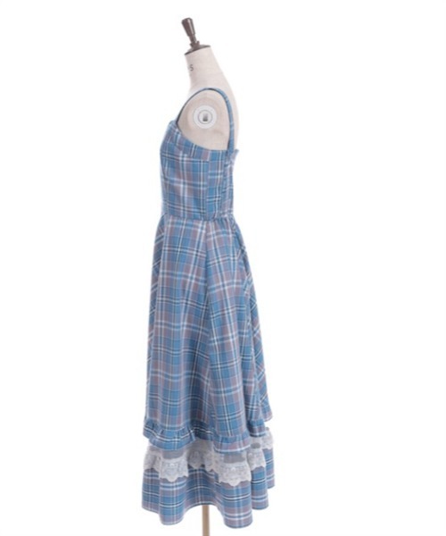 【♥美品♥】INGEBORG チェック柄　ジャンパースカート　ストラップドレス TS344X70_811a70837c016c88dff12